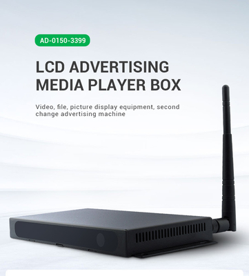 LCD 광고 HD 미디어 플레이어 상자 위틀 안드로이드 9.1 운영 시스템